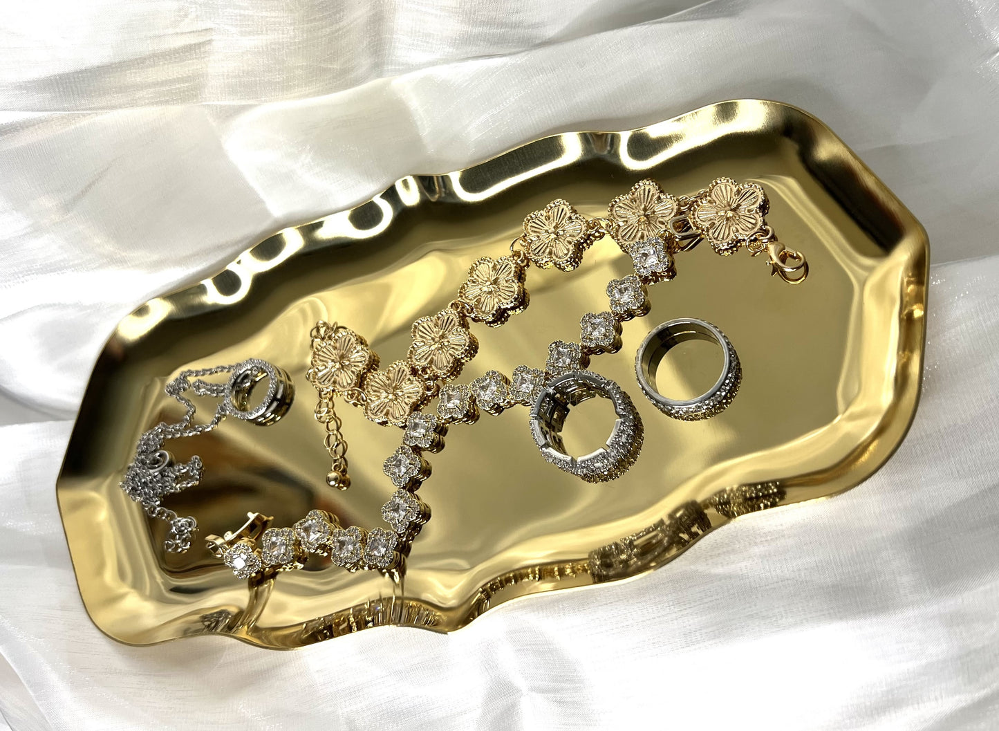 Golden Elegant Tray